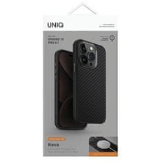 MobilPouzdra.cz Kryt UNIQ Keva Apple iPhone 15 Pro MagClick Charging carbon black