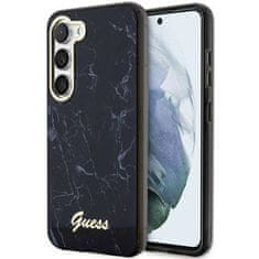 Guess Kryt Guess GUHCS23SPCUMAK Samsung Galaxy S23 black hardcase Marble