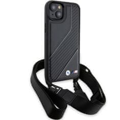 MobilPouzdra.cz Kryt BMW BMHCP15M23PSCCK Apple iPhone 15 Plus / 14 Plus hardcase M Edition Carbon Stripe & Strap black