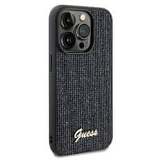 Guess Kryt Guess GUHCP13LPMSDGSK Apple iPhone 13 / 13 Pro hardcase Disco Metal Script black