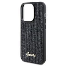 Guess Kryt Guess GUHCP13LPMSDGSK Apple iPhone 13 / 13 Pro hardcase Disco Metal Script black