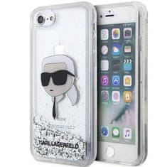 Karl Lagerfeld Kryt Karl Lagerfeld KLHCI8LNKHCH Apple iPhone SE 2022/SE 2020/8/7 silver hardcase Glitter Karl Head