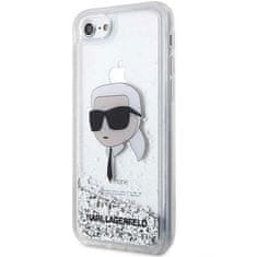 Karl Lagerfeld Kryt Karl Lagerfeld KLHCI8LNKHCH Apple iPhone SE 2022/SE 2020/8/7 silver hardcase Glitter Karl Head