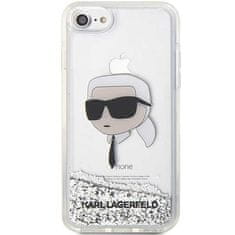 Karl Lagerfeld Kryt Karl Lagerfeld KLHCI8LNKHCH Apple iPhone SE 2022/SE 2020/8/7 silver hardcase Glitter Karl Head