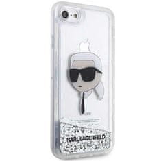 Karl Lagerfeld Kryt Karl Lagerfeld KLHCI8LNKHCH Apple iPhone SE 2022/SE 2020/8/7 silver hardcase Glitter Karl Head