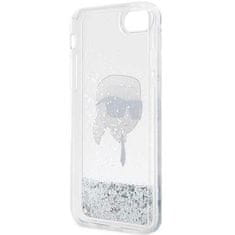 Karl Lagerfeld Kryt Karl Lagerfeld KLHCI8LNKHCH Apple iPhone SE 2022/SE 2020/8/7 silver hardcase Glitter Karl Head