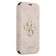 Guess Kryt Guess GUBKP13L4GMGPI Apple iPhone 13 Pro pink book 4G Big Metal Logo