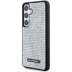 Karl Lagerfeld Kryt Karl Lagerfeld KLHCS24SHDSPRS Samsung Galaxy S24 hardcase Rhinestone Metal Logo silver