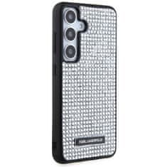 Karl Lagerfeld Kryt Karl Lagerfeld KLHCS24SHDSPRS Samsung Galaxy S24 hardcase Rhinestone Metal Logo silver