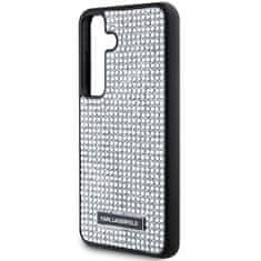 Karl Lagerfeld Kryt Karl Lagerfeld KLHCS24SHDSPRS Samsung Galaxy S24 hardcase Rhinestone Metal Logo silver