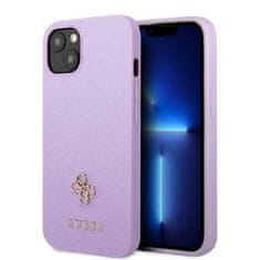 Guess Kryt Guess GUHCP13MPS4MU Apple iPhone 13 purple hardcase Saffiano 4G Small Metal Logo