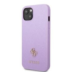 Guess Kryt Guess GUHCP13MPS4MU Apple iPhone 13 purple hardcase Saffiano 4G Small Metal Logo