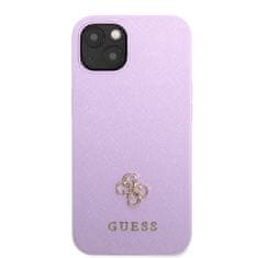 Guess Kryt Guess GUHCP13MPS4MU Apple iPhone 13 purple hardcase Saffiano 4G Small Metal Logo