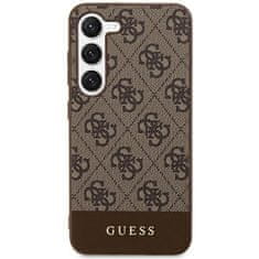 Guess Kryt Guess GUHCS24MG4GLBR Samsung Galaxy S24+ Plus hardcase 4G Stripe Collection brown