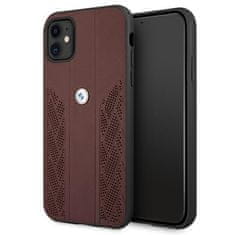 MobilPouzdra.cz Kryt BMW BMHCN61RSPPR Apple iPhone 11 red hardcase Leather Curve Perforate