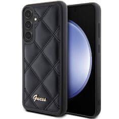 Guess Kryt Guess GUHCS23FEPSQSQSK Samsung Galaxy S23 FE hardcase Quilted Metal Logo black