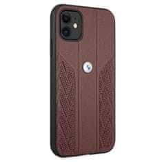 MobilPouzdra.cz Kryt BMW BMHCN61RSPPR Apple iPhone 11 red hardcase Leather Curve Perforate