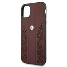 MobilPouzdra.cz Kryt BMW BMHCN61RSPPR Apple iPhone 11 red hardcase Leather Curve Perforate