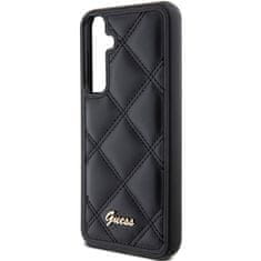 Guess Kryt Guess GUHCS23FEPSQSQSK Samsung Galaxy S23 FE hardcase Quilted Metal Logo black