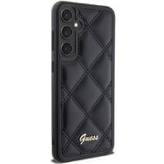 Guess Kryt Guess GUHCS23FEPSQSQSK Samsung Galaxy S23 FE hardcase Quilted Metal Logo black