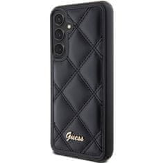 Guess Kryt Guess GUHCS23FEPSQSQSK Samsung Galaxy S23 FE hardcase Quilted Metal Logo black