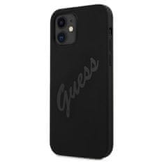 Guess Kryt Guess GUHCP12SLSVSBK Apple iPhone 12 mini black hardcase Script Vintage