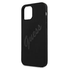 Guess Kryt Guess GUHCP12SLSVSBK Apple iPhone 12 mini black hardcase Script Vintage