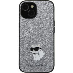 Karl Lagerfeld Kryt Karl Lagerfeld KLHCSA35GCNPSG Samsung Galaxy A35 hardcase Glitter Choupette Logo Metal Pin silver