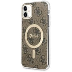 Guess Kryt Guess GUHMN61H4STW Apple iPhone 11 brown hardcase 4G MagSafe