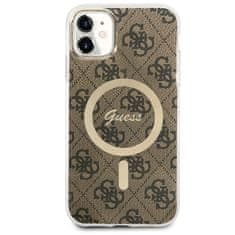 Guess Kryt Guess GUHMN61H4STW Apple iPhone 11 brown hardcase 4G MagSafe