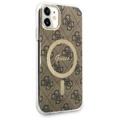 Guess Kryt Guess GUHMN61H4STW Apple iPhone 11 brown hardcase 4G MagSafe