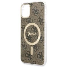 Guess Kryt Guess GUHMN61H4STW Apple iPhone 11 brown hardcase 4G MagSafe