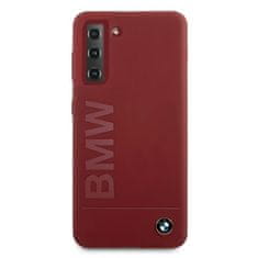 MobilPouzdra.cz Kryt BMW BMHCS21SSLBLRE Samsung Galaxy S21 red hardcase Silicone Signature Logo