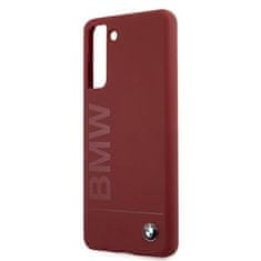 MobilPouzdra.cz Kryt BMW BMHCS21SSLBLRE Samsung Galaxy S21 red hardcase Silicone Signature Logo