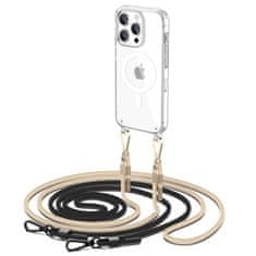 MobilPouzdra.cz Kryt Tech-Protect Flexair Chain MagSafe Apple iPhone 15 Pro Max Black & Beige