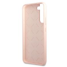 Guess Kryt Guess GUHCS22MLSLMGPP Samsung Galaxy S22+ Plus pink hardcase Silicone Script Metal Logo