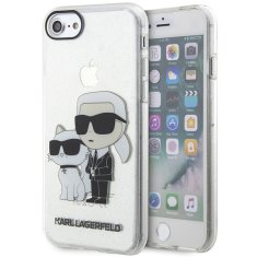 Karl Lagerfeld Kryt Karl Lagerfeld KLHCI8HNKCTGT Apple iPhone SE 2022/SE 2020/8/7 transparent hardcase Gliter Karl&Choupette