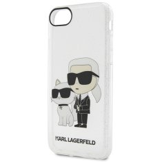 Karl Lagerfeld Kryt Karl Lagerfeld KLHCI8HNKCTGT Apple iPhone SE 2022/SE 2020/8/7 transparent hardcase Gliter Karl&Choupette