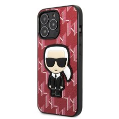 Karl Lagerfeld Kryt Karl Lagerfeld KLHCP13XPMNIKPI Apple iPhone 13 Pro Max hardcase red Monogram Ikonik Patch