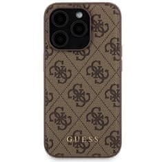 Guess Kryt Guess GUBPM5P15L4GEMGW Apple iPhone 15 Pro hardcase + Powerbank 5000mAh MagSafe 4G Metal Logo brown