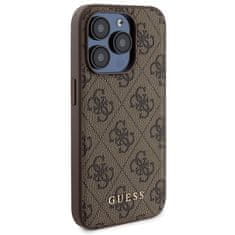 Guess Kryt Guess GUBPM5P15L4GEMGW Apple iPhone 15 Pro hardcase + Powerbank 5000mAh MagSafe 4G Metal Logo brown