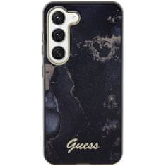 Guess Kryt Guess GUHCS23SHTMRSK Samsung Galaxy S23 black hardcase Golden Marble Collection