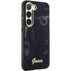 Guess Kryt Guess GUHCS23SHTMRSK Samsung Galaxy S23 black hardcase Golden Marble Collection