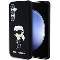 Karl Lagerfeld Kryt Karl Lagerfeld KLHCS24SSNIKBCK Samsung Galaxy S24 hardcase Silicone Ikonik black