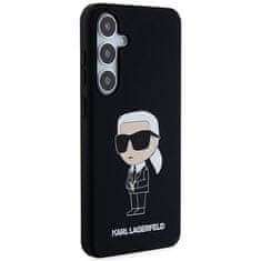 Karl Lagerfeld Kryt Karl Lagerfeld KLHCS24SSNIKBCK Samsung Galaxy S24 hardcase Silicone Ikonik black