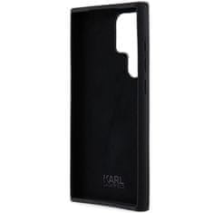 Karl Lagerfeld Kryt Karl Lagerfeld KLHCS24LSMHCNPK Samsung Galaxy S24 Ultra hardcase Silicone Choupette Metal Pin black