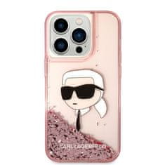 Karl Lagerfeld Kryt Karl Lagerfeld KLHCP14XLNKHCP Apple iPhone 14 Pro Max pink hardcase Glitter NFT Karl Head