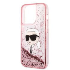 Karl Lagerfeld Kryt Karl Lagerfeld KLHCP14XLNKHCP Apple iPhone 14 Pro Max pink hardcase Glitter NFT Karl Head