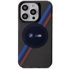 MobilPouzdra.cz Kryt BMW BMHMP14XHDTK Apple iPhone 14 Pro Max grey hardcase Tricolor Stripes MagSafe