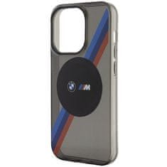 MobilPouzdra.cz Kryt BMW BMHMP14XHDTK Apple iPhone 14 Pro Max grey hardcase Tricolor Stripes MagSafe